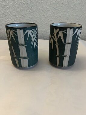 Teavana Fine Stoneware Yunomi Tea Cups- Set of 2